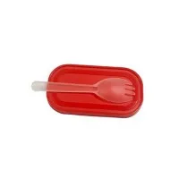 Przezroczyste plastikowe widelce